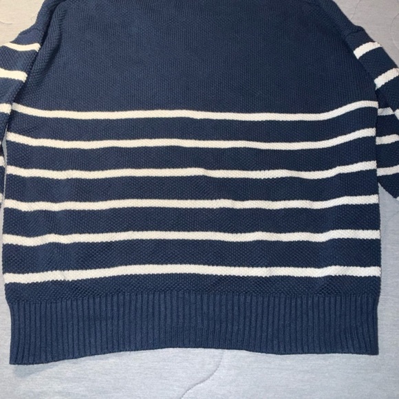 Southern Tide Navy and Cream Striped Sweater - Picture 11 of 11